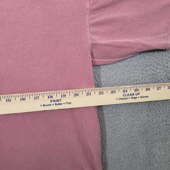 VTG Bikinis & Martinis Shirt Mens Large Pink Solid Crew Neck Logo Casual Tee USA - Picture 10 of 12